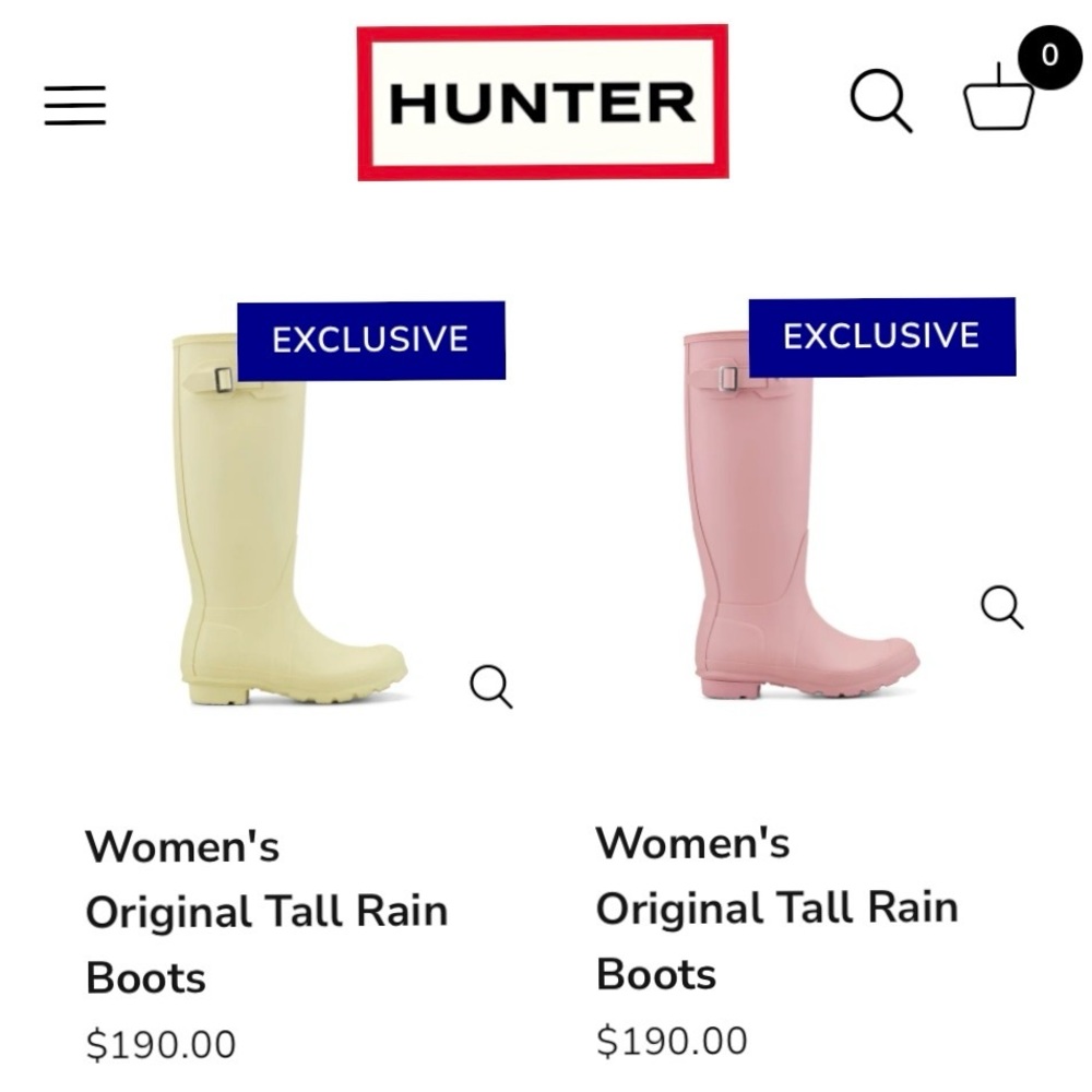 RARE Hunter Original Tall Gloss Rain Boot (RETIRED COLOR) - Picture 10 of 10